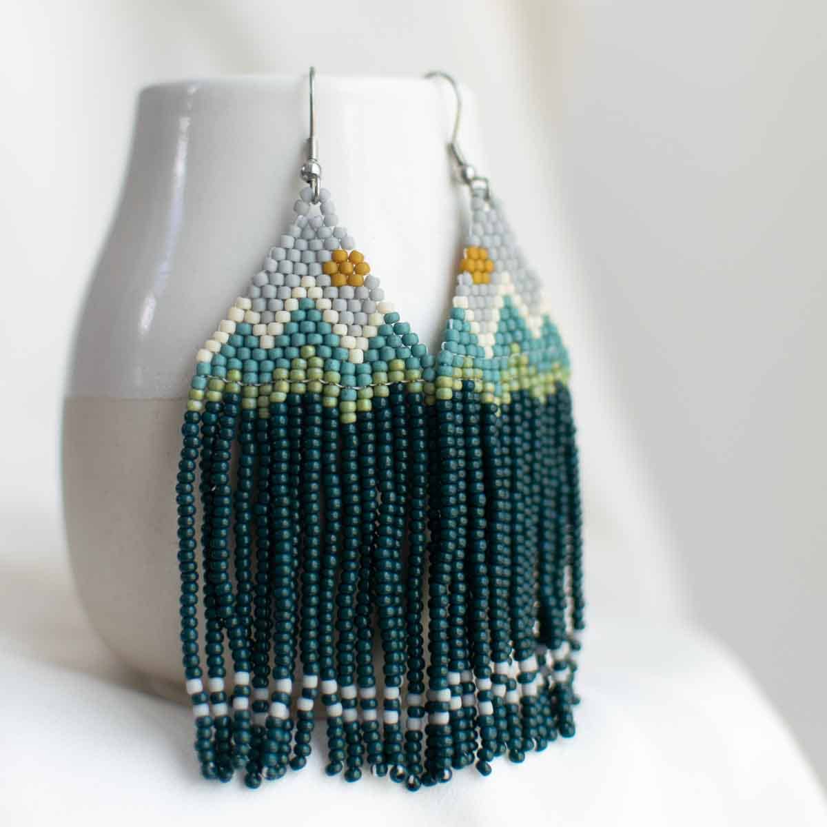 Beaded Fringe Earrings | Montaña