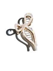 Ballet Bow Acetate Claw Clip | Pearl