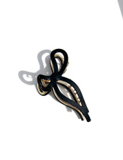Ballet Bow Acetate Claw Clip | Black