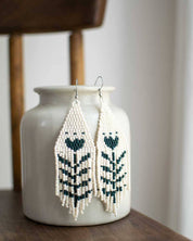 Beaded Fringe Earrings | Flor
