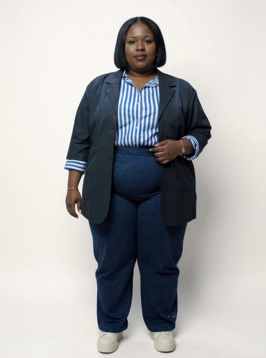 Jacquard Unstructured Blazer