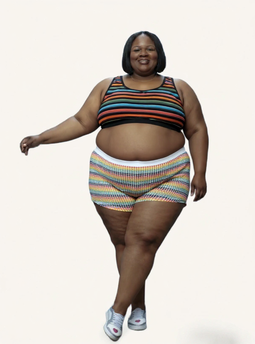 Boy Shorts | Rainbow Knit