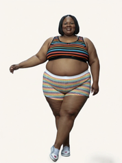 Boy Shorts | Rainbow Knit