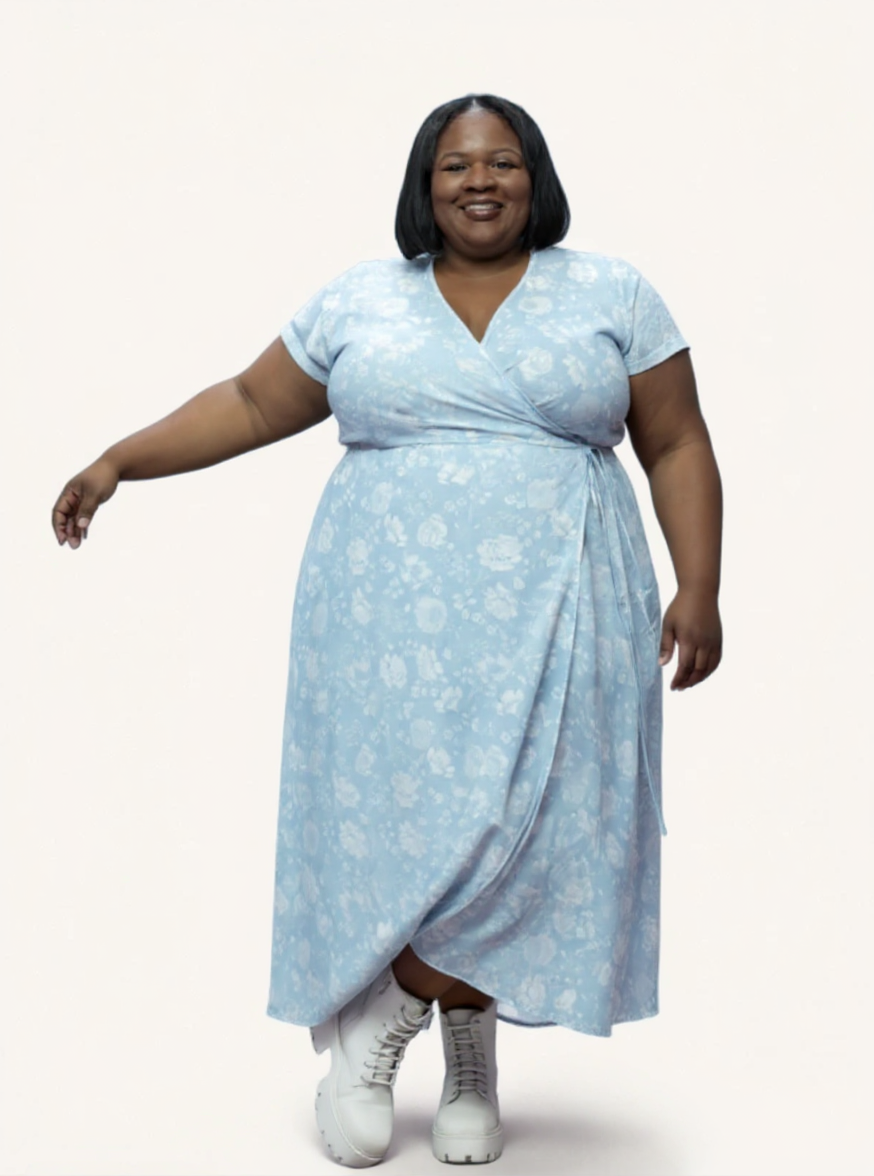 Maxi Wrap Dress | Florals