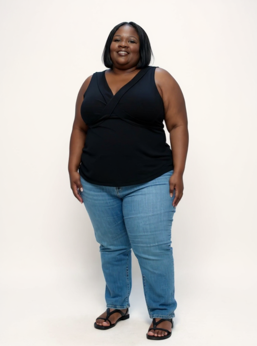 Full Support Bra-Free Top | Black