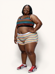 Boy Shorts | Rainbow Knit