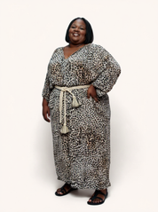 Maxine Kaftan | Metallic Leopard