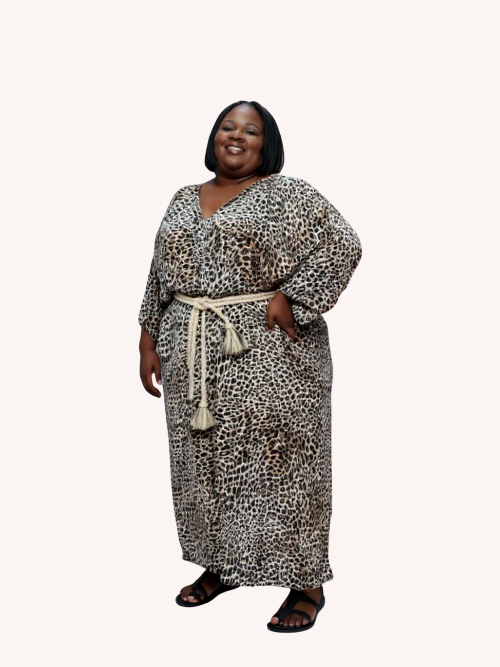 Maxine Kaftan | Metallic Leopard