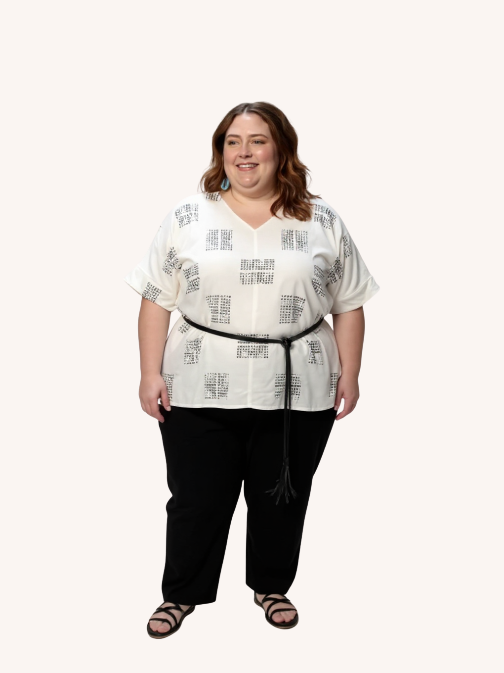 Hanna Top | Block Printed Silk