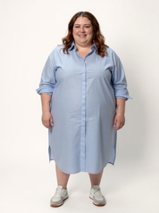 Mia Oversized Shirt Dress | Light Blue