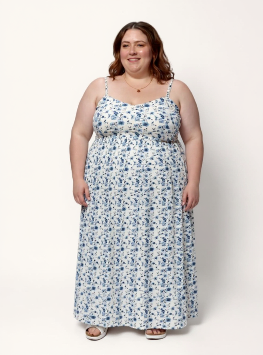 Short Tie Waist Dress | Summer Blue