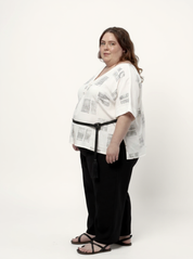 Hanna Top | Block Printed Silk