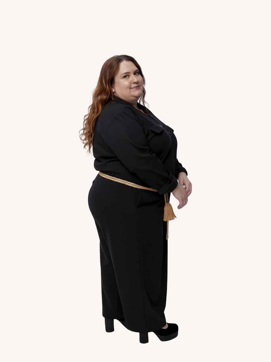 Hepburn Wide Leg Pant | Black