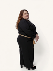 Hepburn Wide Leg Pant | Black
