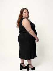 Jaya Pleated Dress | Black