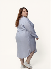 Mia Oversized Shirt Dress | Light Blue