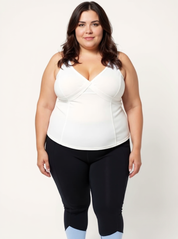 Bra-Free Waist Length Crop | Natural