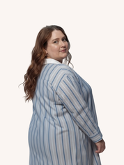 Mia Oversized Shirt Dress | Multi Stripe