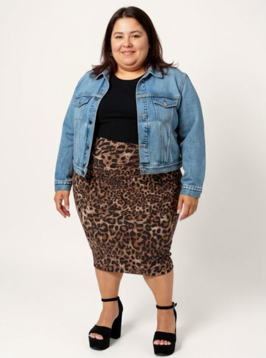 Deana Ruched Mesh Skirt | Fierce Leopard