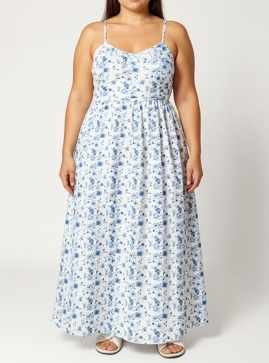 Short Tie Waist Dress | Summer Blue