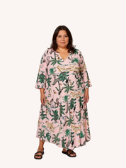 Denni Weekend Dress | Blush Palm