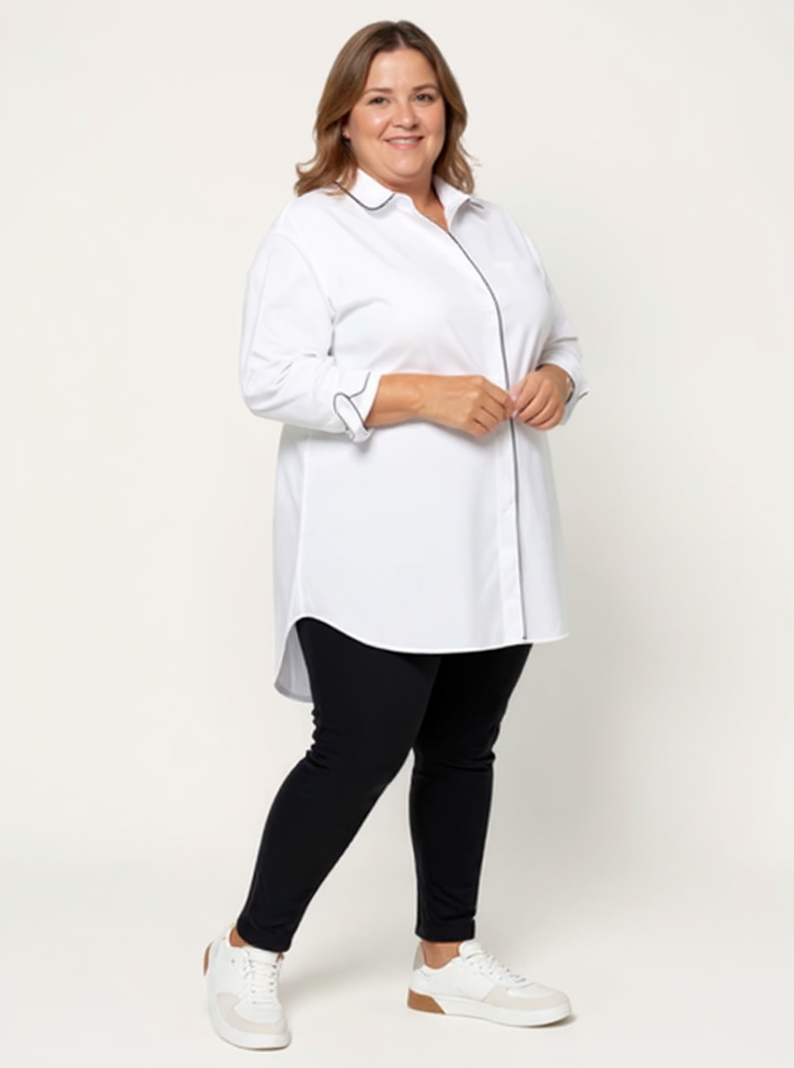 Signature Tunic Shirt | Piping