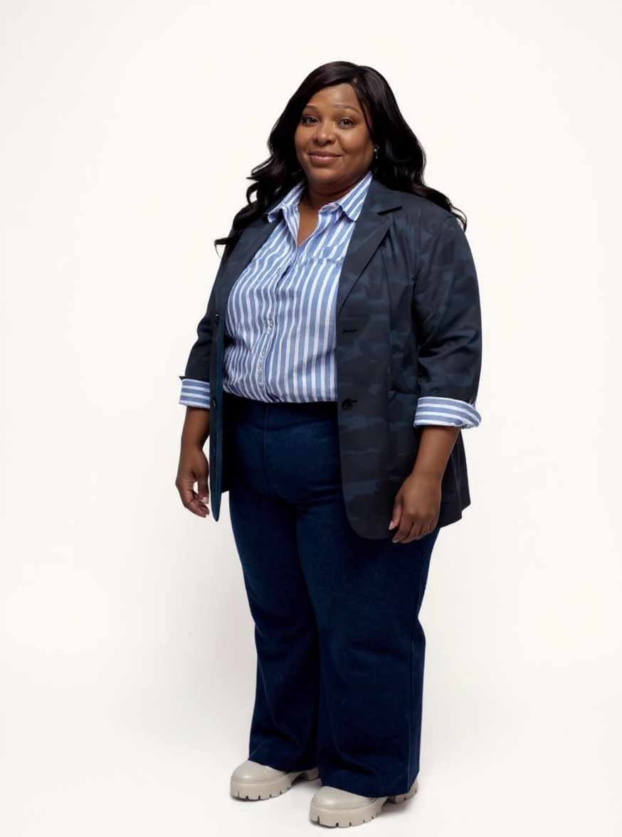 Jacquard Unstructured Blazer