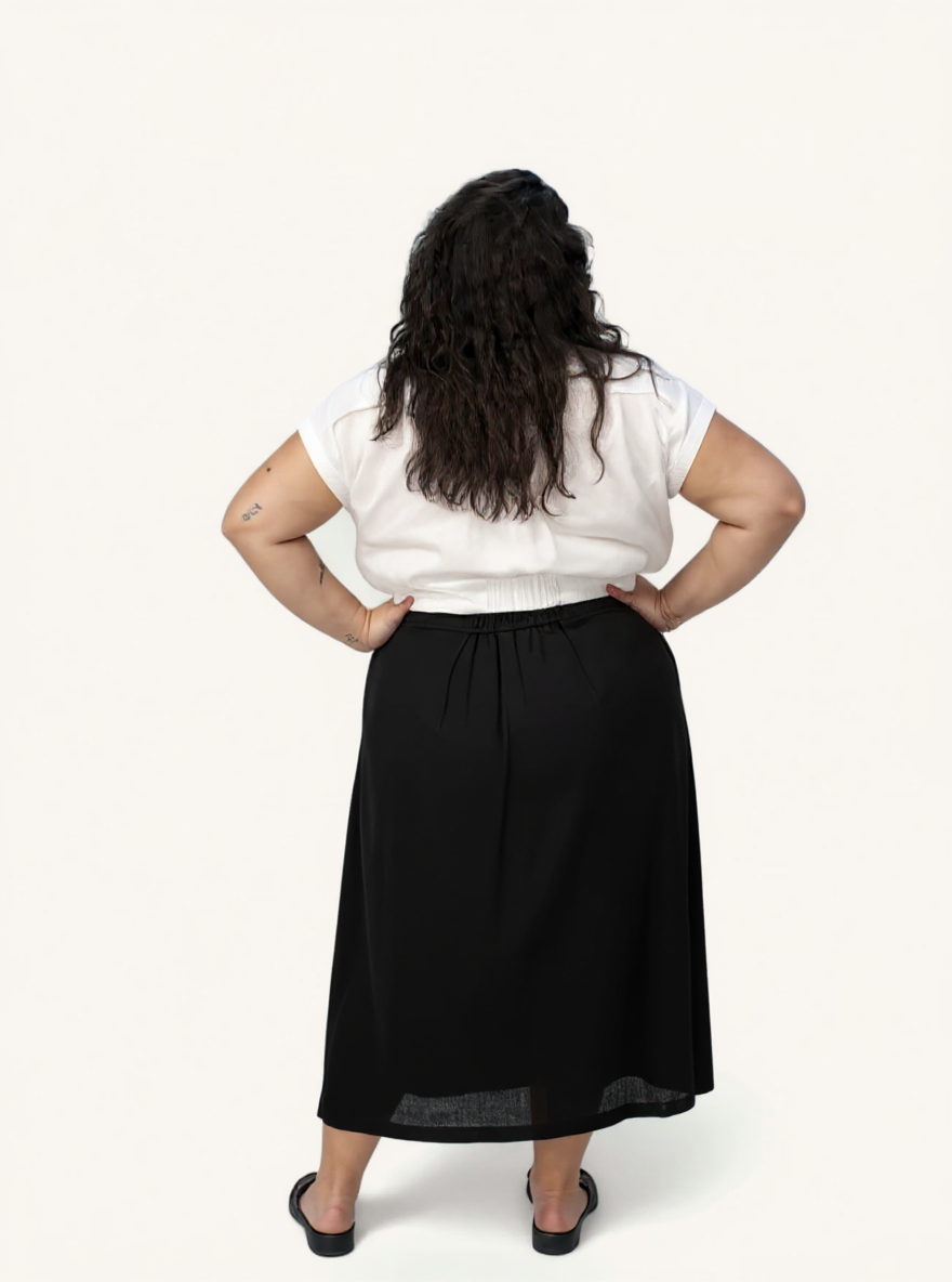 Oversized Crop Shirt | Off-white