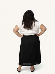 Oversized Crop Shirt | Off-white