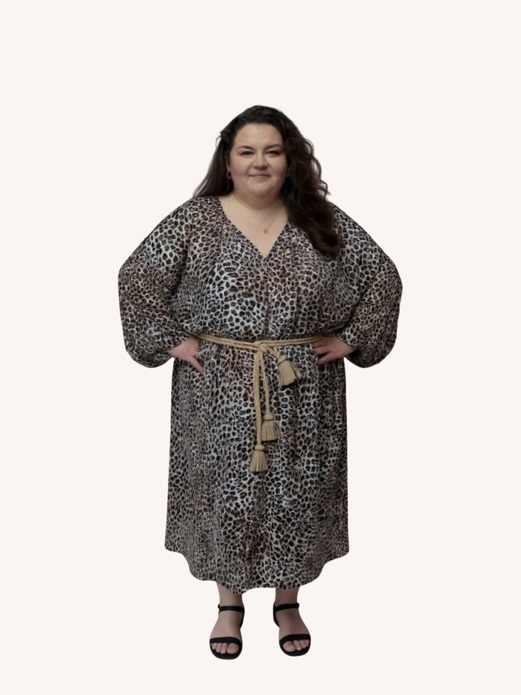 Maxine Kaftan | Metallic Leopard