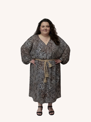 Maxine Kaftan | Metallic Leopard