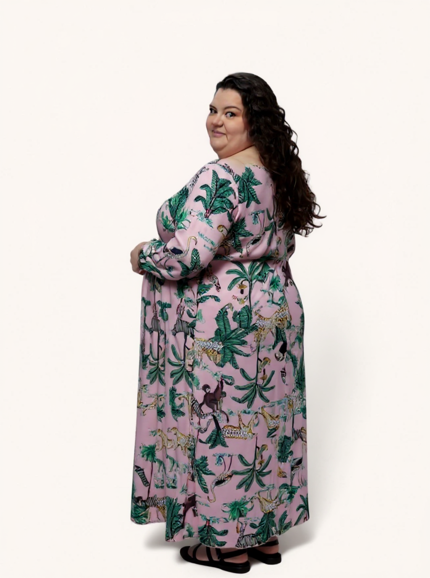 Denni Weekend Dress | Blush Palm