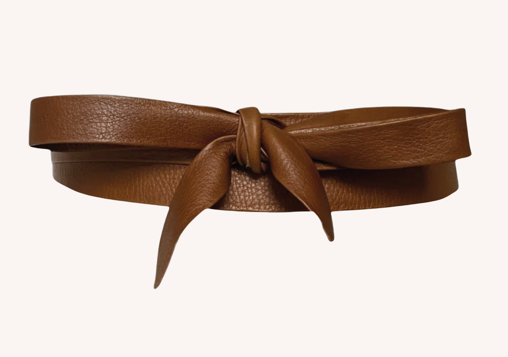 Midi Wrap Belt | Whiskey