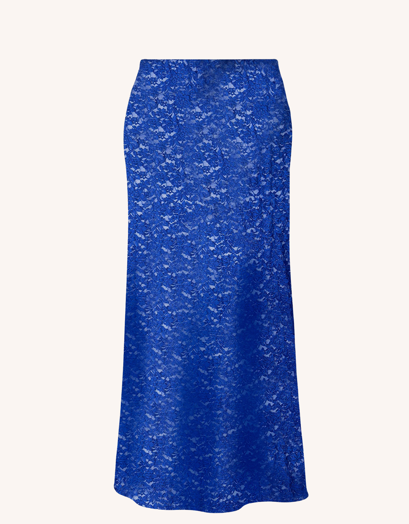 Gianna Stretch Lace Mermaid Maxi Skirt | Cobalt