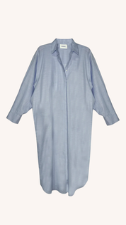Mia Oversized Shirt Dress | Light Blue