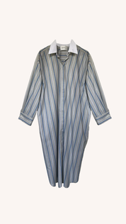 Mia Oversized Shirt Dress | Multi Stripe