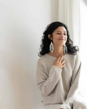 Beaded Fringe Earrings | Flor