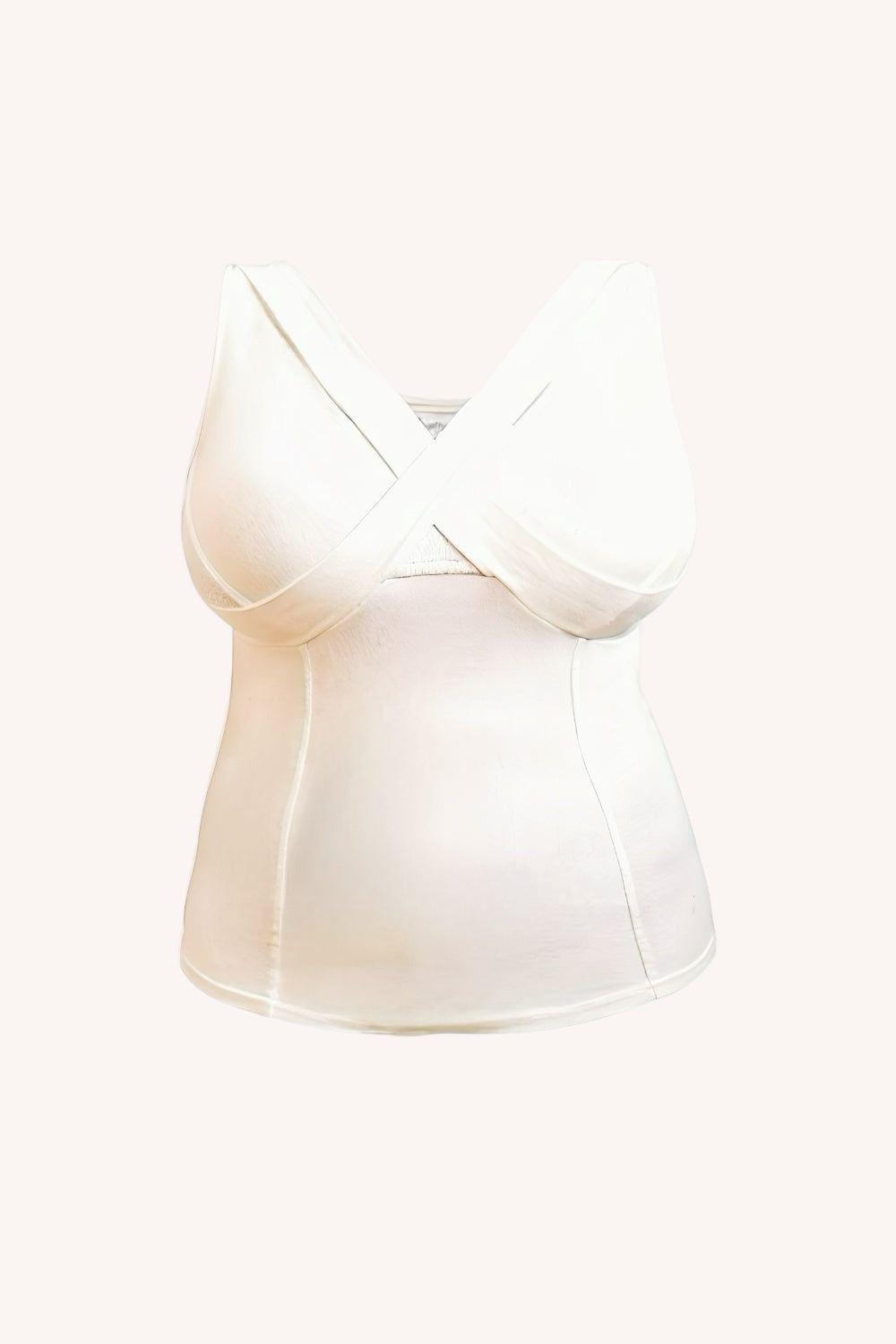 Bra-Free Waist Length Crop | Natural