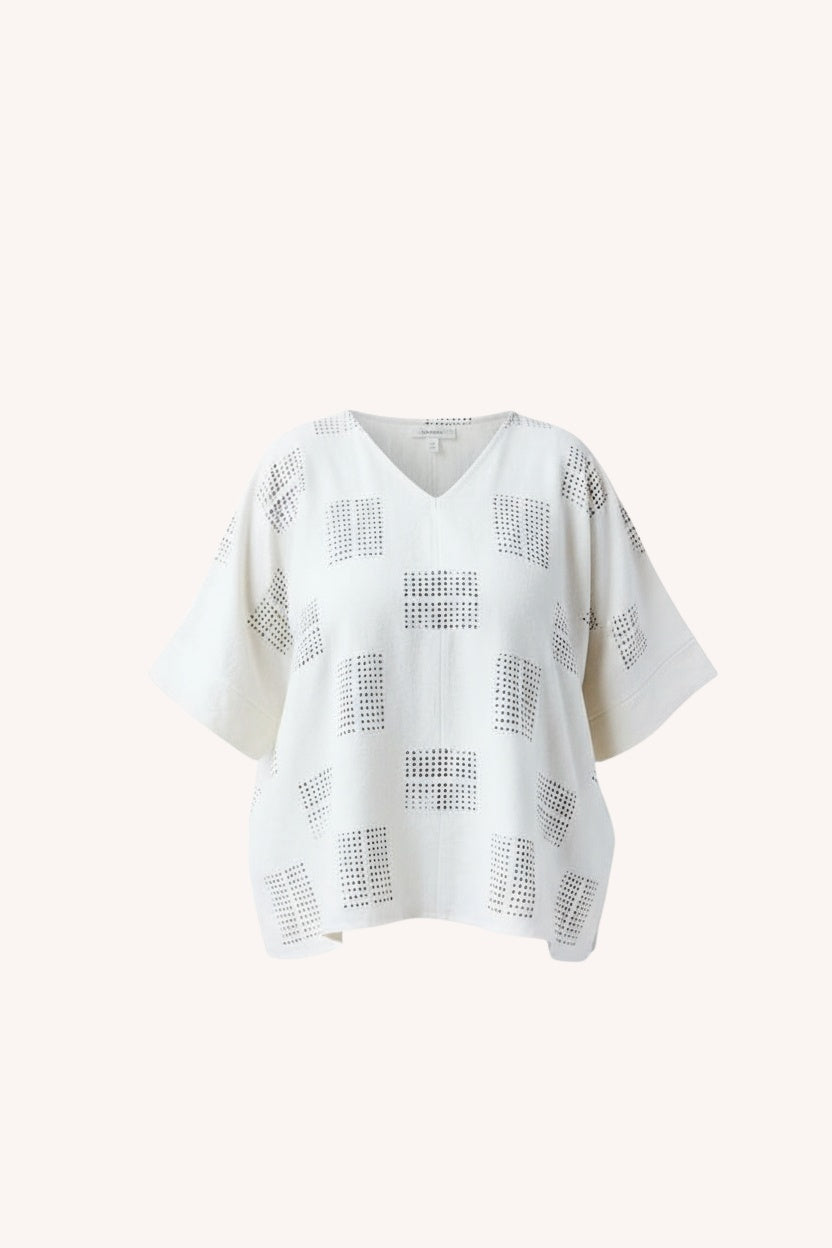 Hanna Top | Block Printed Silk