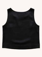 Boxy Crop Top | Black