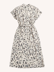 Gathered Maxi Dress with Side Slits | Mosaic