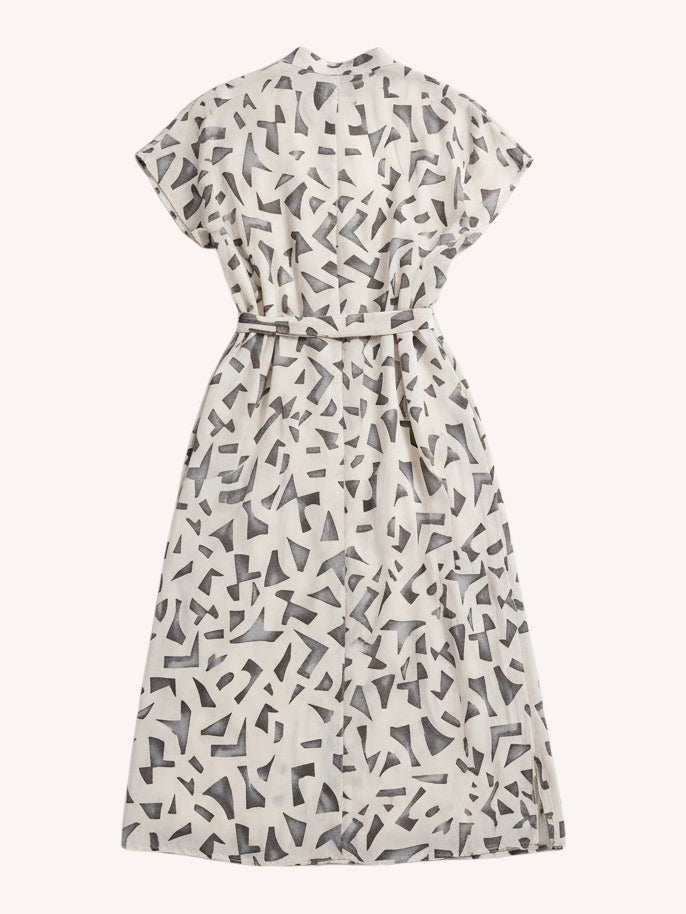 Gathered Maxi Dress with Side Slits | Mosaic