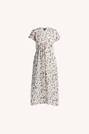 Gathered Maxi Dress with Side Slits | Mosaic