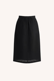 Overlap Midi Skirt | Black