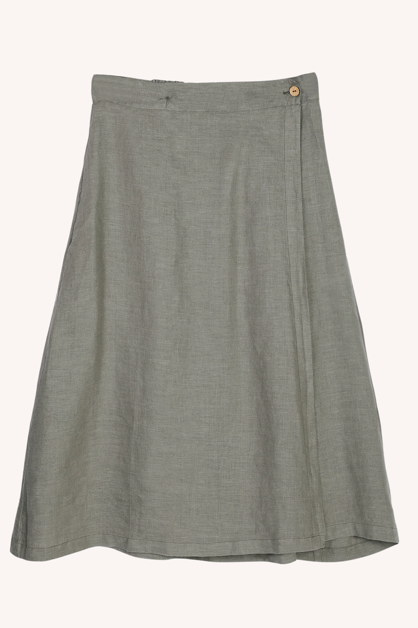 Overlap Midi Skirt | Dark Green