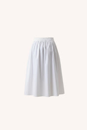 Overlap Midi Skirt | White