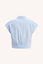 Oversized Crop Shirt | Classic Stripes