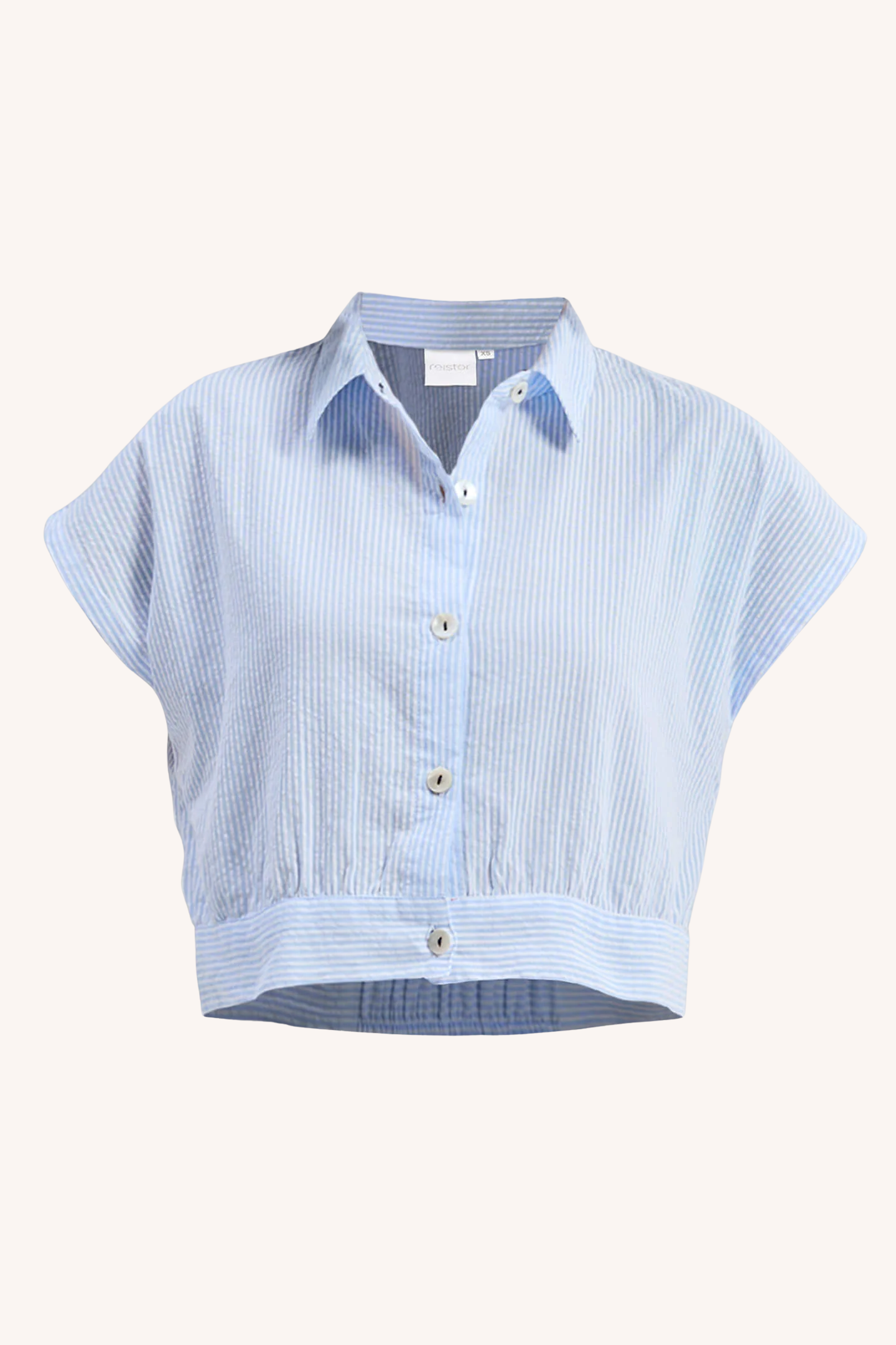 Oversized Crop Shirt | Classic Stripes