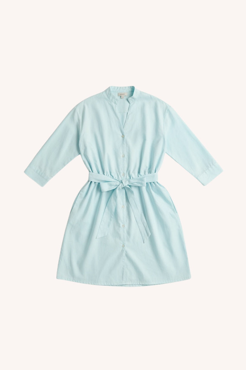 Short Tie Waist Dress | Summer Blue