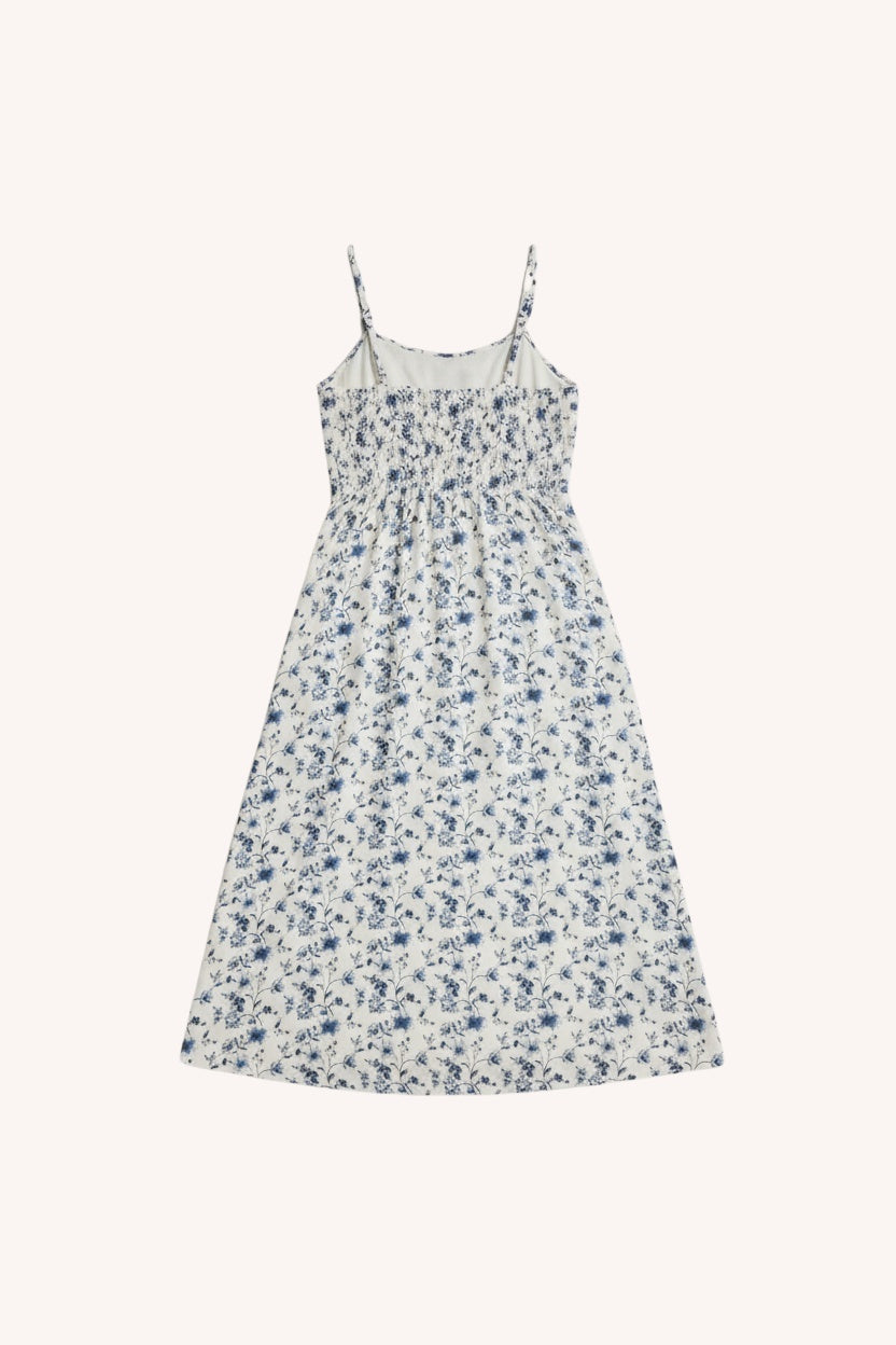 Short Tie Waist Dress | Summer Blue